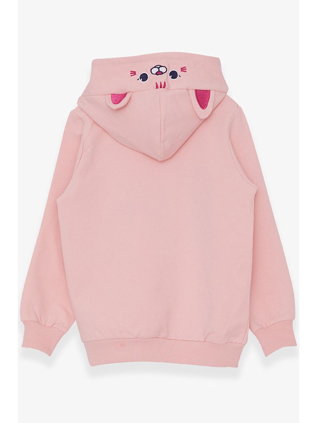 Breeze Pudra Pembe Kız Çocuk Sweatshirt Nakışlı Yazı Baskılı Pudra (2-6 Yaş) - 4