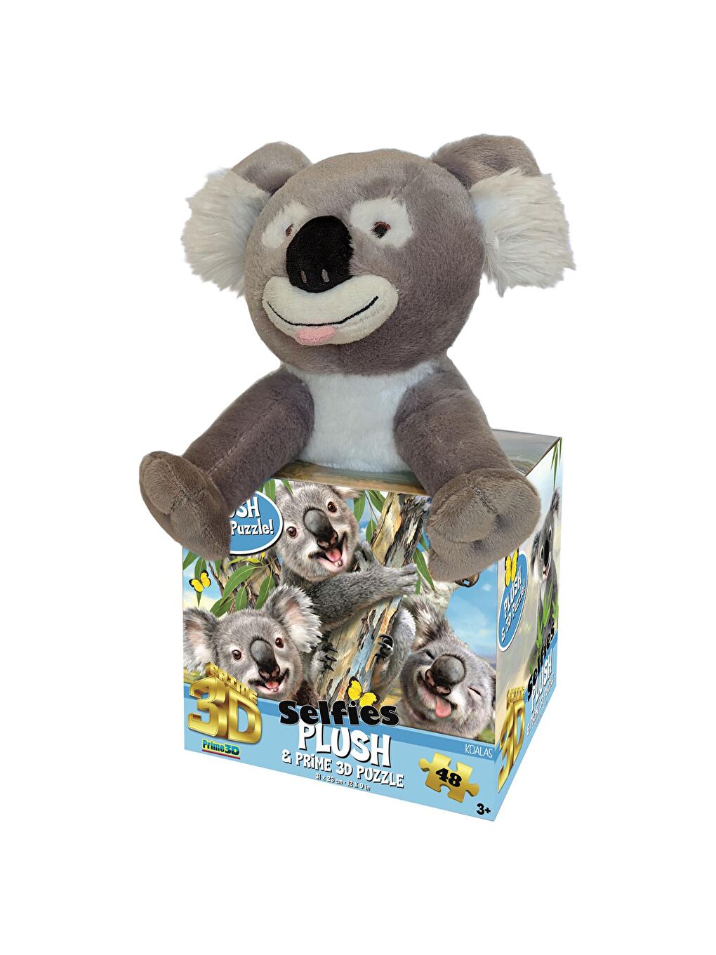 Prime 3D Karışık Koala Pelüş ve Selfie 48 Parça Puzzle 15805 - 1