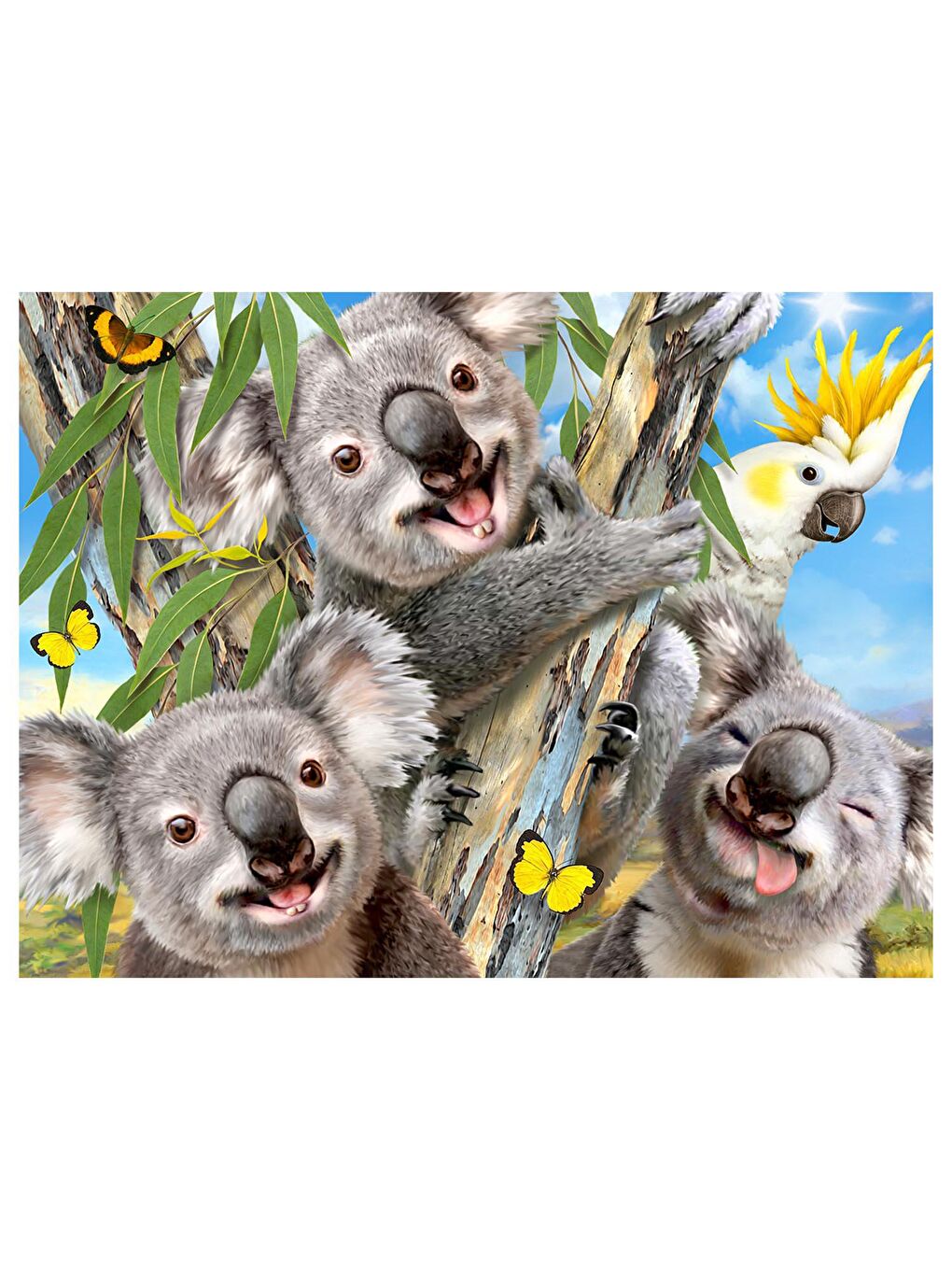 Prime 3D Karışık Koala Pelüş ve Selfie 48 Parça Puzzle 15805 - 3