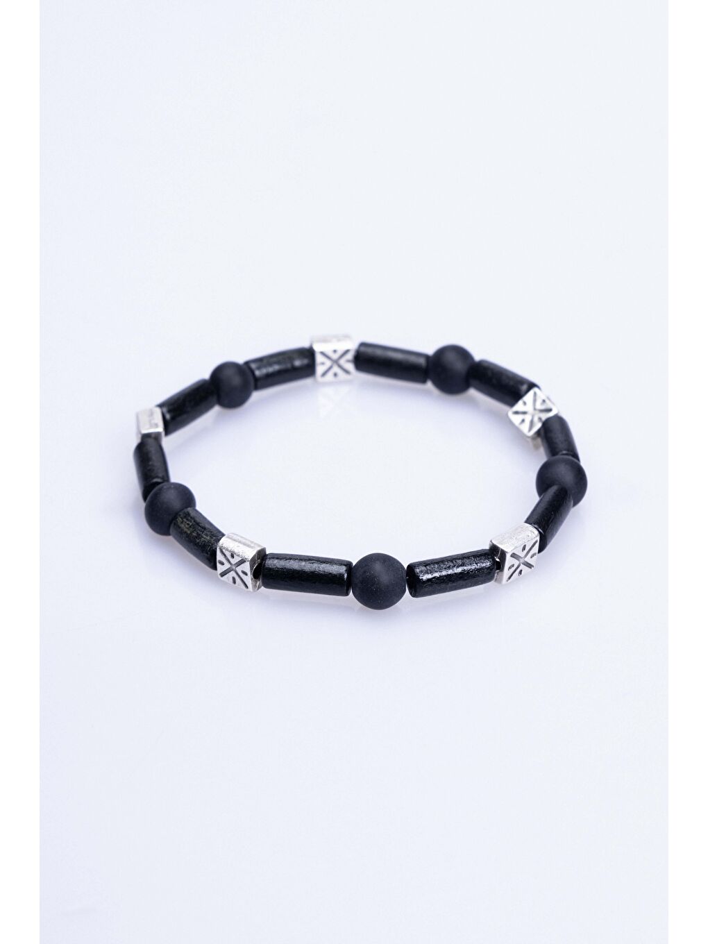Doğal Taş Siyah Erkek Bileklik