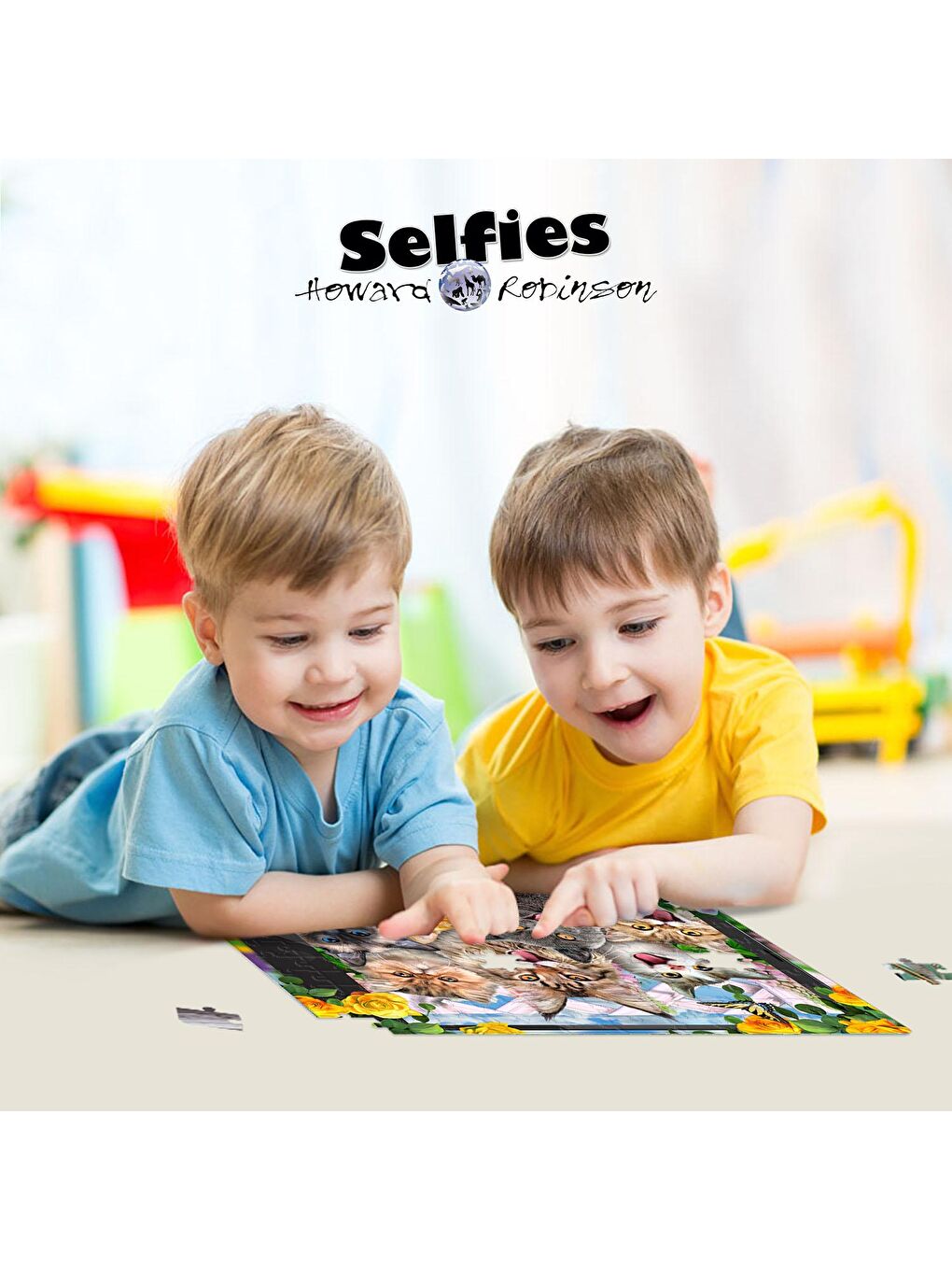 Prime 3D Karışık Sevimli Kediler Selfie 48 Parça Puzzle 20553 - 2