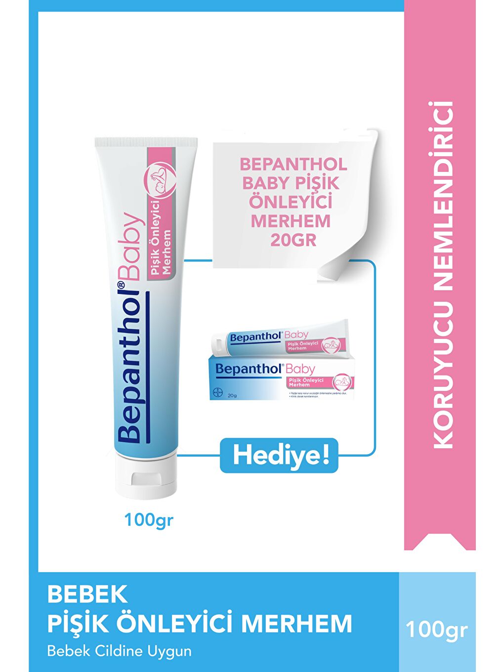 Bepanthol Baby Pişik Önleyici Merhem 100 g + 20 g Hediyeli