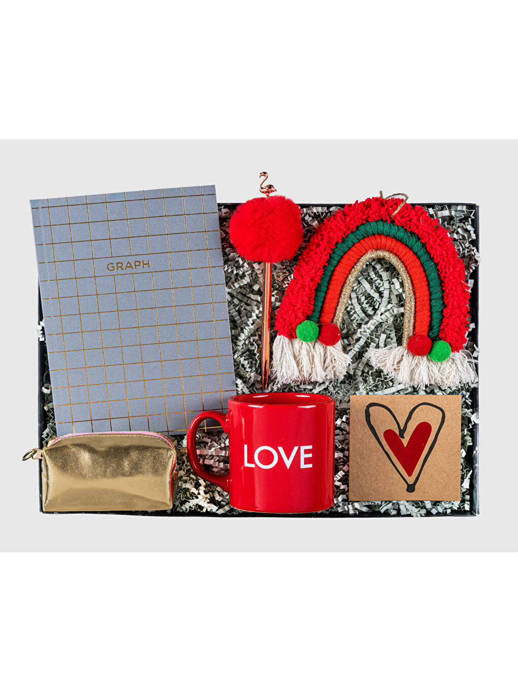 Siyah Sıcak ve İçten Hediye Kutusu