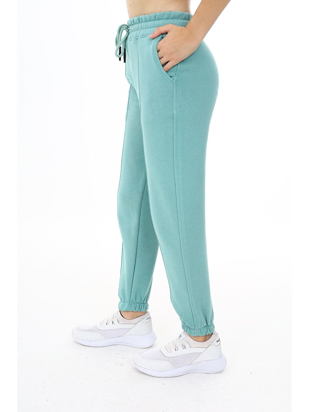 Turkuaz Kız Çocuk Baskısız Eşofman Alt 7-13 Yaş Lx274-1