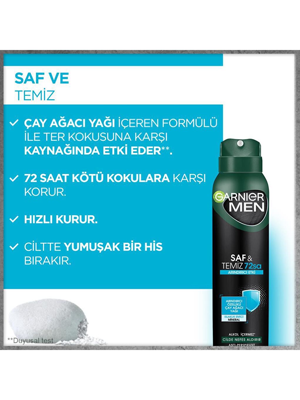 Men Saf & Temiz Sprey Deodorant-2