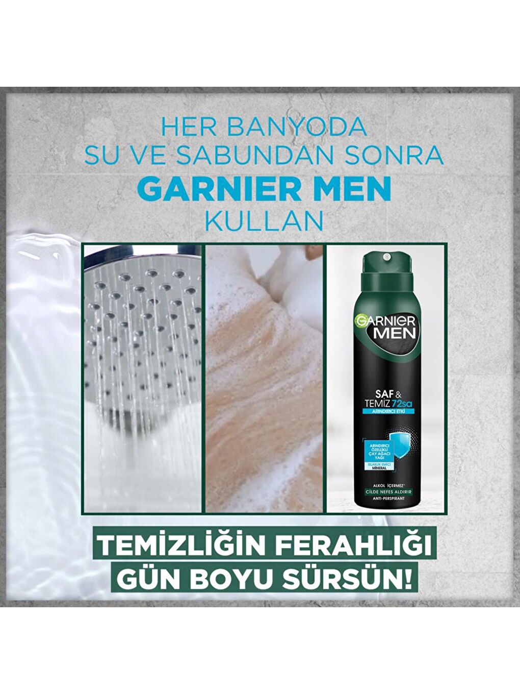 Men Saf & Temiz Sprey Deodorant-4