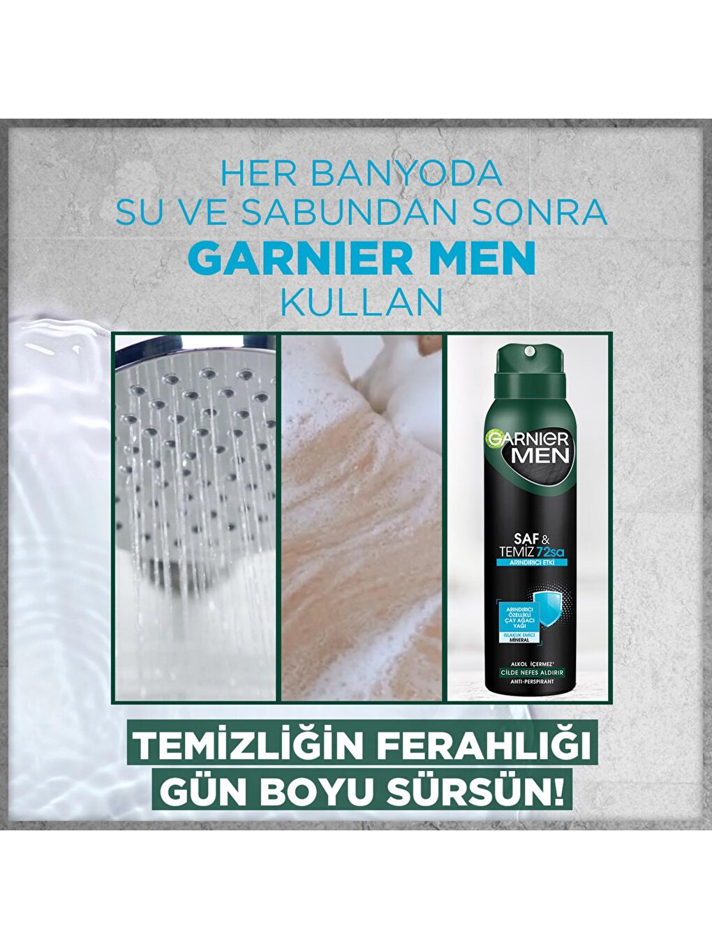 Men Saf & Temiz Sprey Deodorant-5