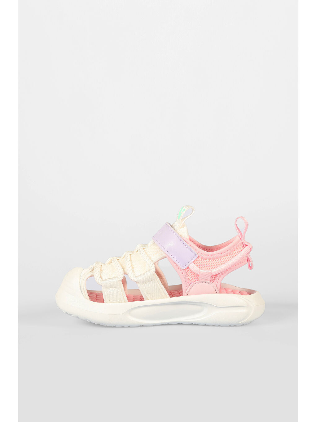 Thin Işıklı Kız Okul Öncesi Beyaz Sandalet-1