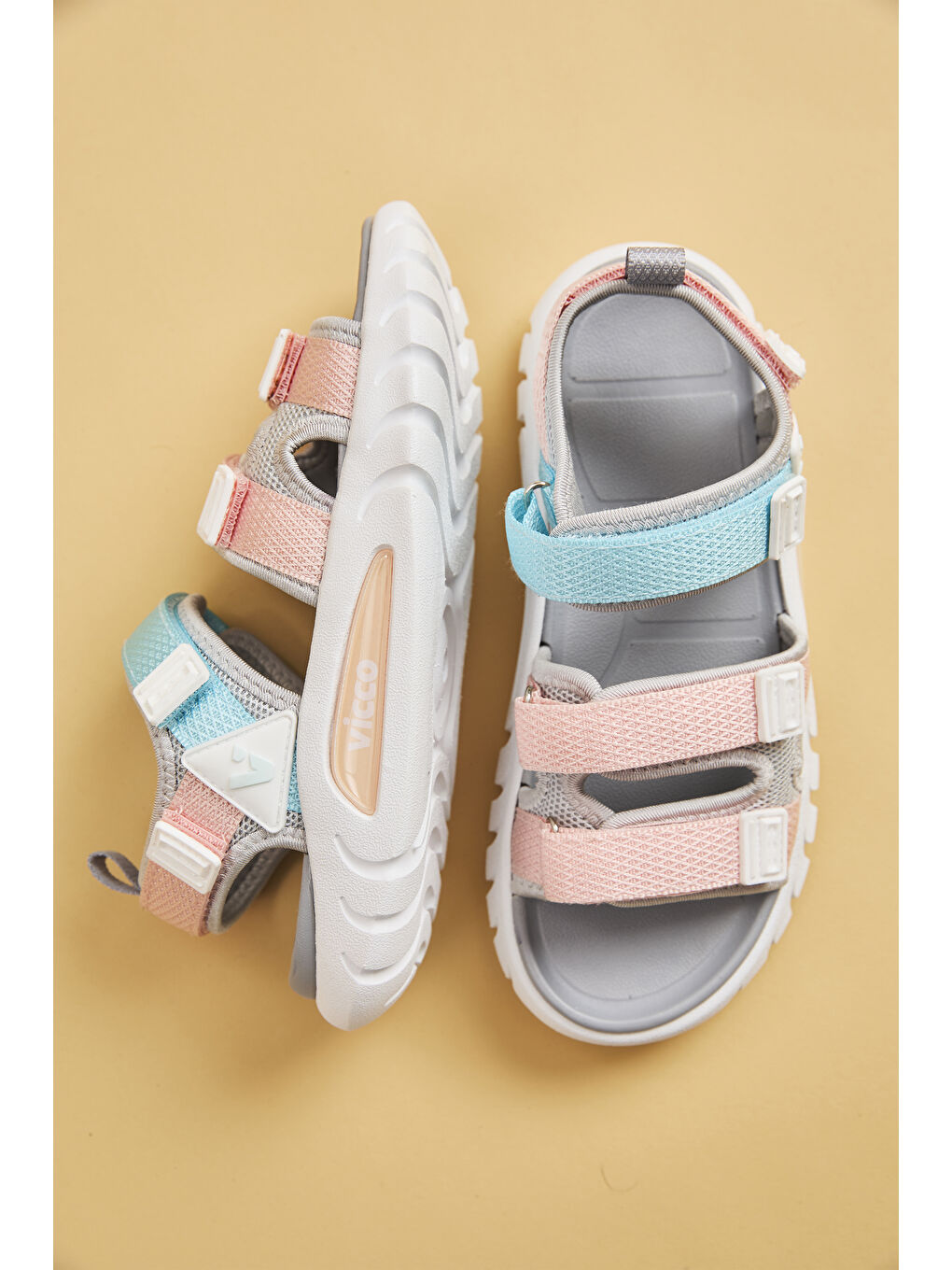 Cube Hafif Kız Okul Öncesi Gri Sandalet-5