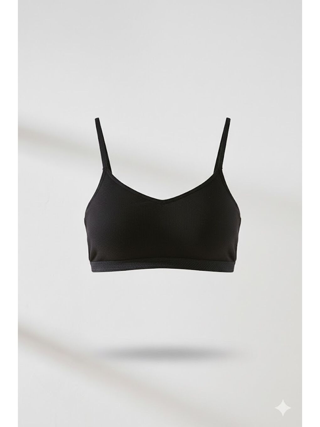 C11423 Kadın Modal Pamuk Kaplı Büstiyer Siyah