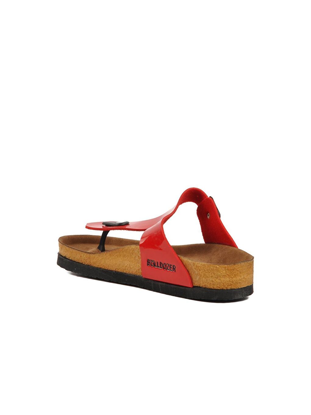 221303 Kırmızı Rugan Parmak Arası Kadın Mantar Terlik-3