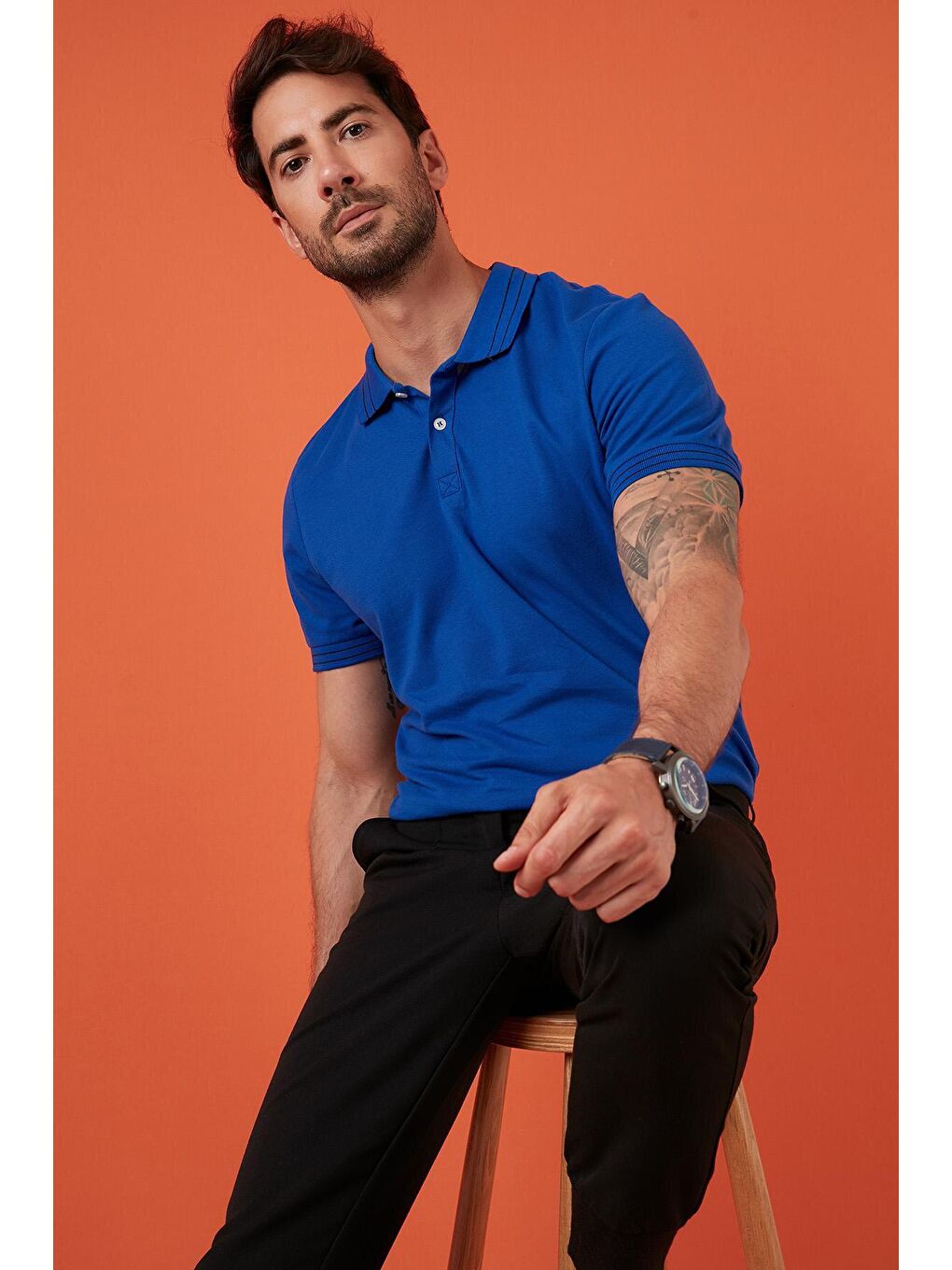 Mavi Regular Fit Düğmeli %100 Pamuklu Polo Tişört 5902325