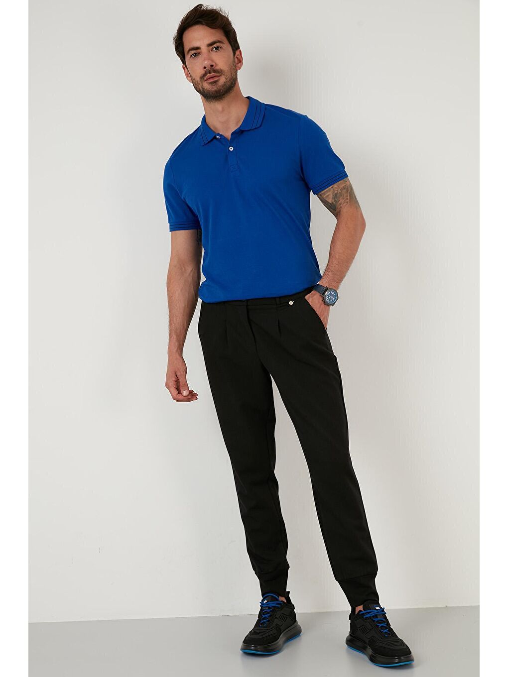 Mavi Regular Fit Düğmeli %100 Pamuklu Polo Tişört 5902325-3