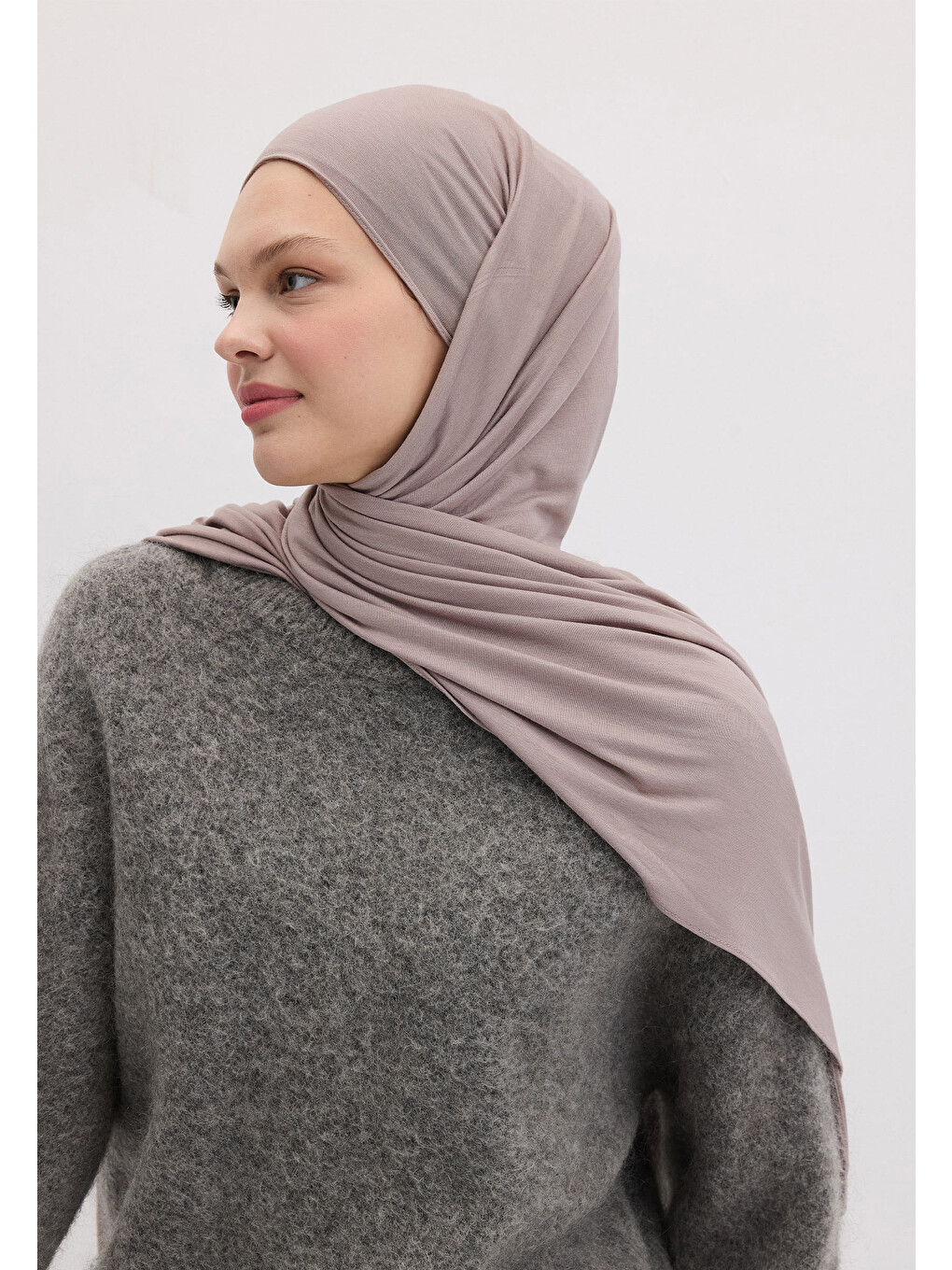 Bambu Penye Şal Gülpembe-1