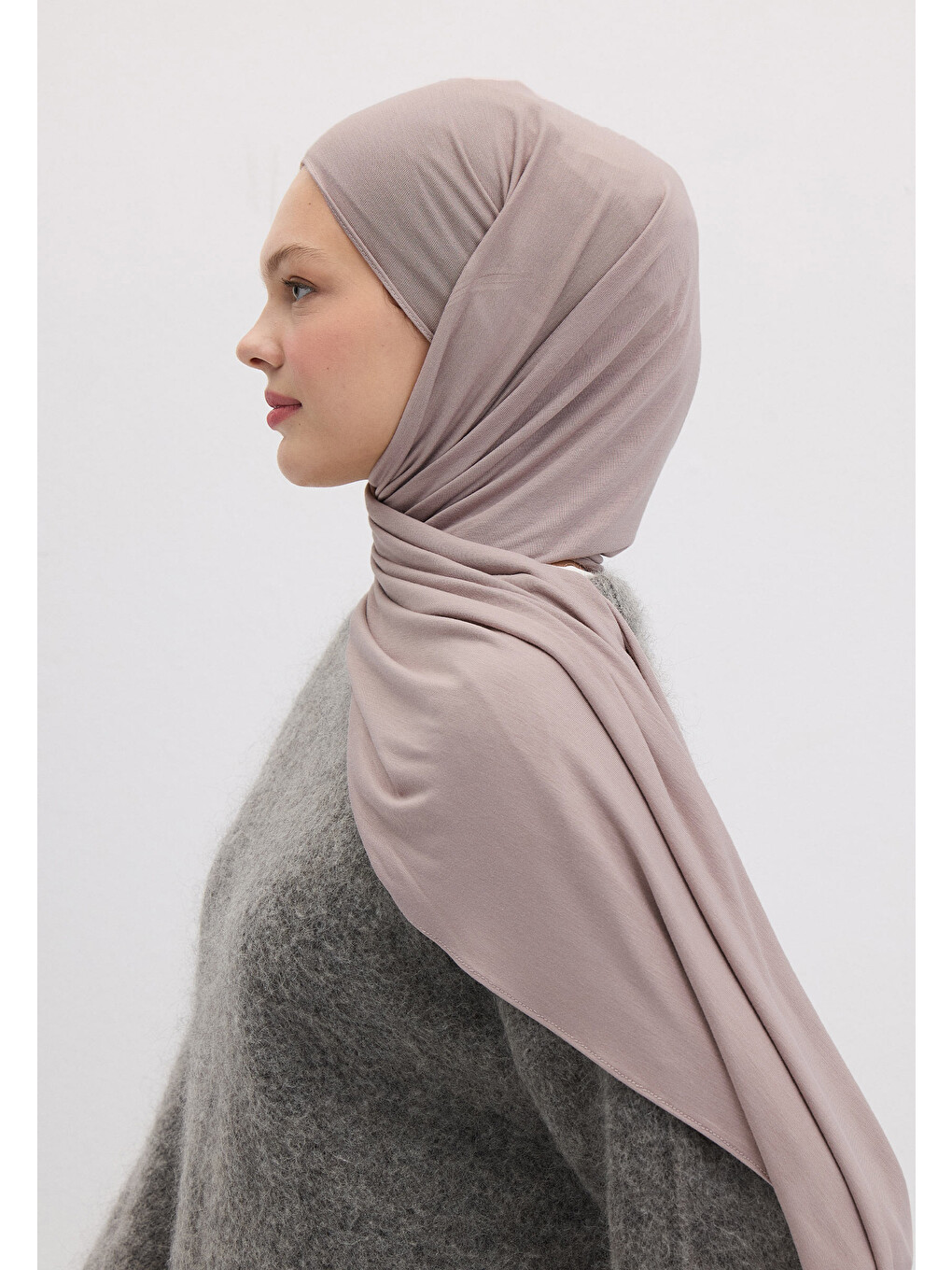 Bambu Penye Şal Gülpembe-3
