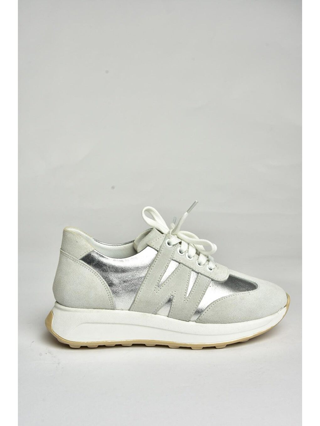 Gri U5400399 Gümüş Kadın Sneakers