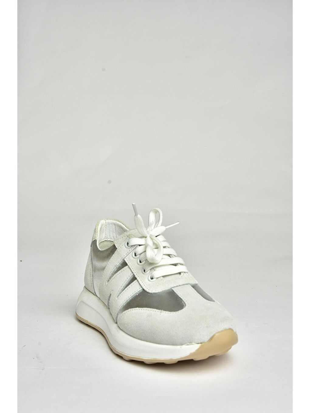 Gri U5400399 Gümüş Kadın Sneakers-1