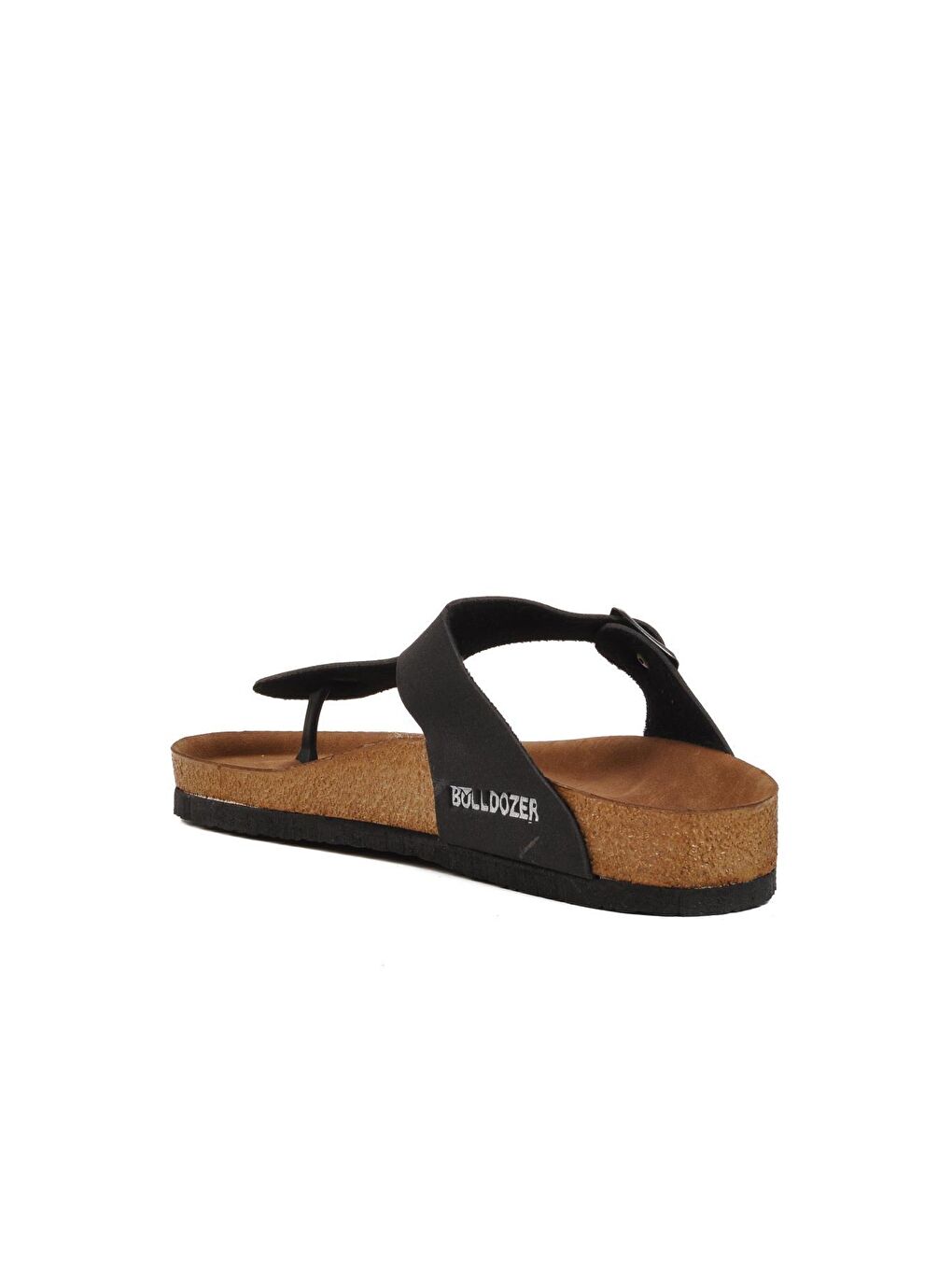 221303 Siyah Nubuk Parmak Arası Kadın Mantar Terlik-3