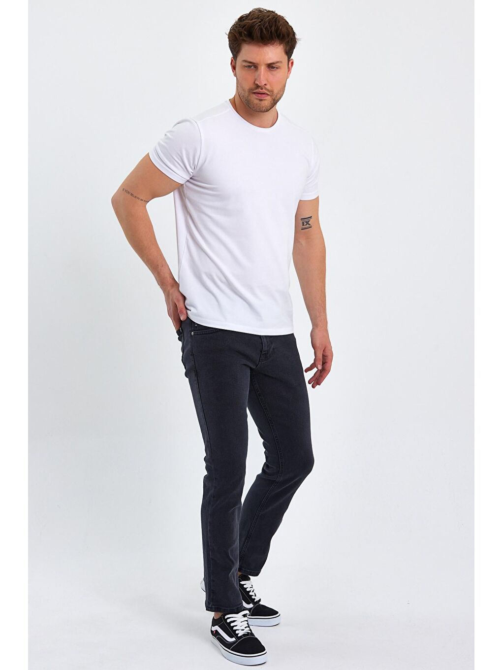 Gri Erkek Jean Pantolon Slimfit Arjen-3