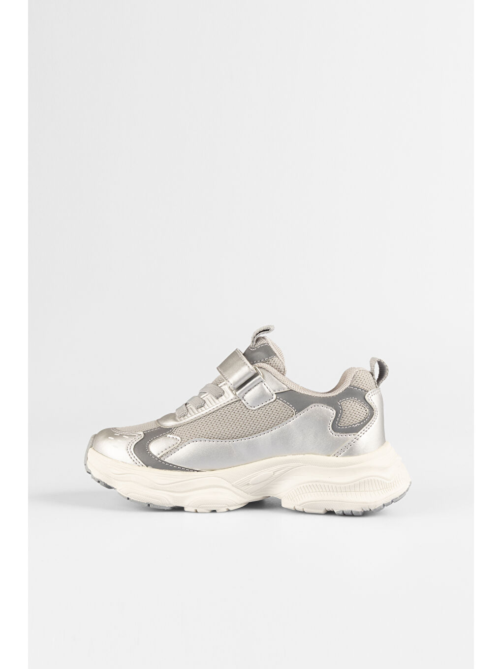 Gri Tag Basic Kız Çocuk Gümüş Spor Ayakkabı-2