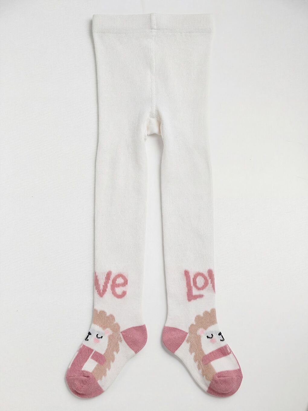 Baby Love 6- Bebek Kız Külotlu Çorap - Ekru 18 Ay