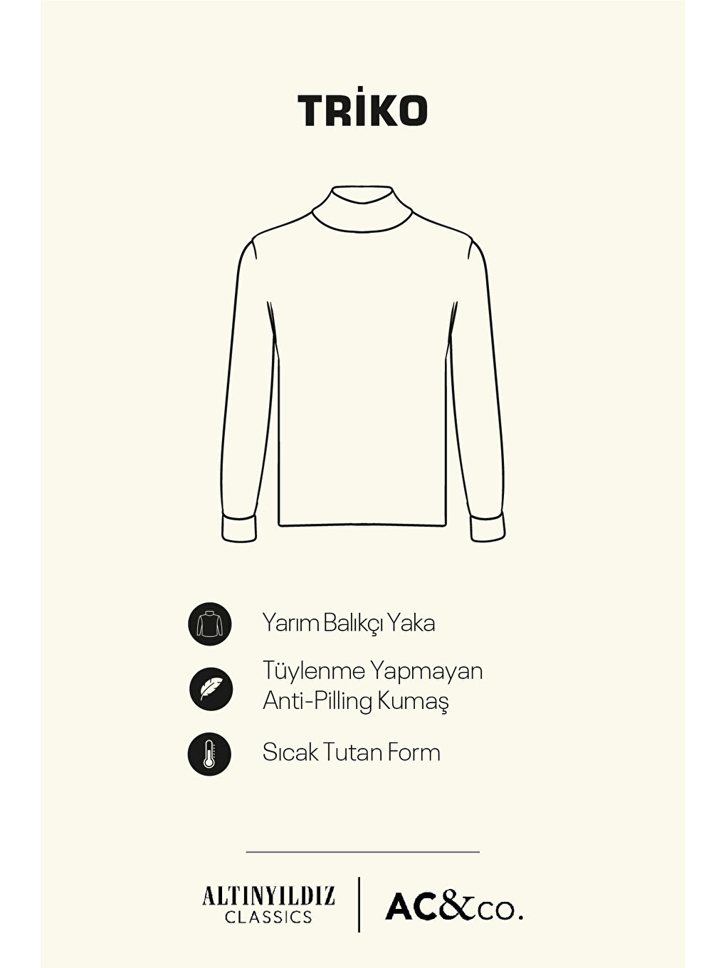 Erkek Bej Standart Fit Normal Kesim Yarım Balıkçı Yaka Pamuklu Triko-2