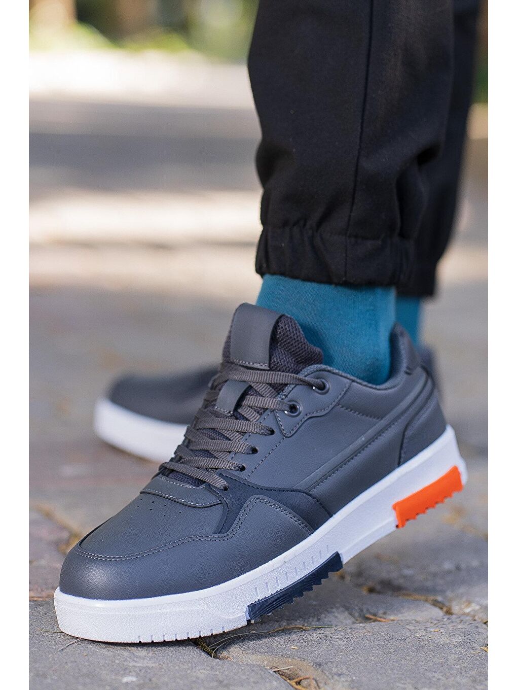 Gri CARN 2PR Antrasit Erkek Sneaker-1