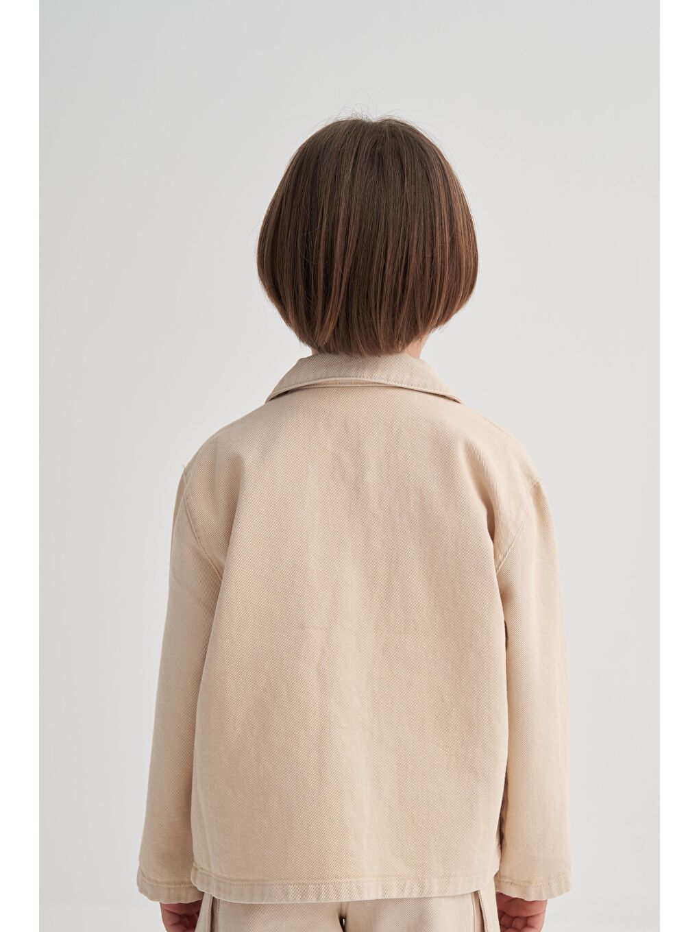 Gabardin Ceket 2-7 Yaş Bej-1