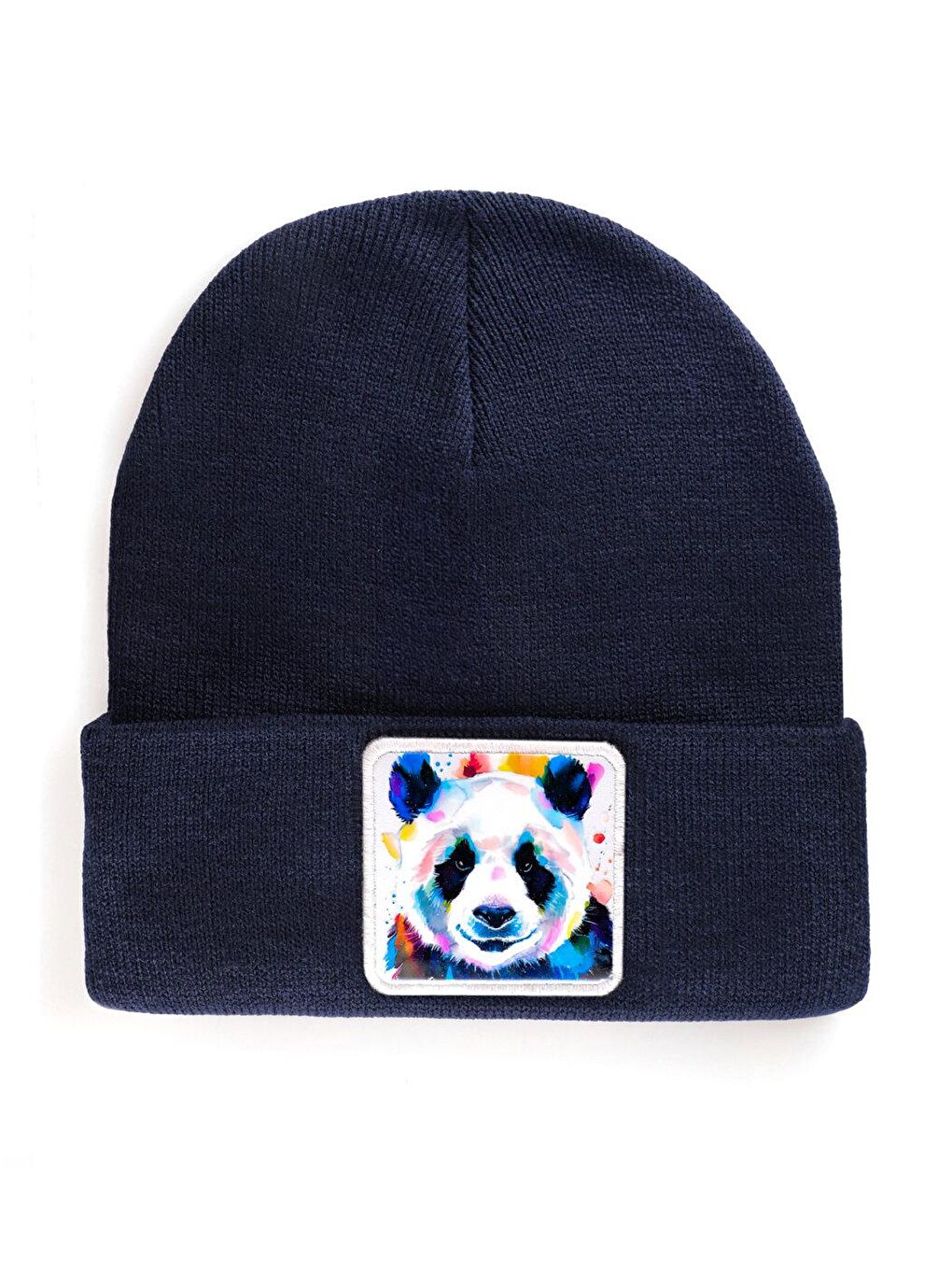 BlackBörk V1 Akrilik Panda - 7 Kod Logolu Unisex Lacivert Bere (Beanie)