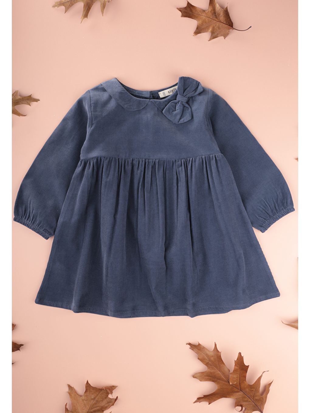 Kadife Elbise 1-8 Yaş Lacivert