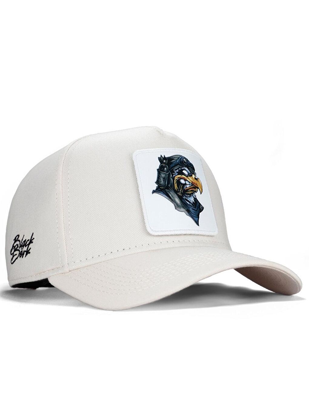 V1 Baseball Kartal - 1 Kod Logolu Unisex Bej Şapka (Cap)