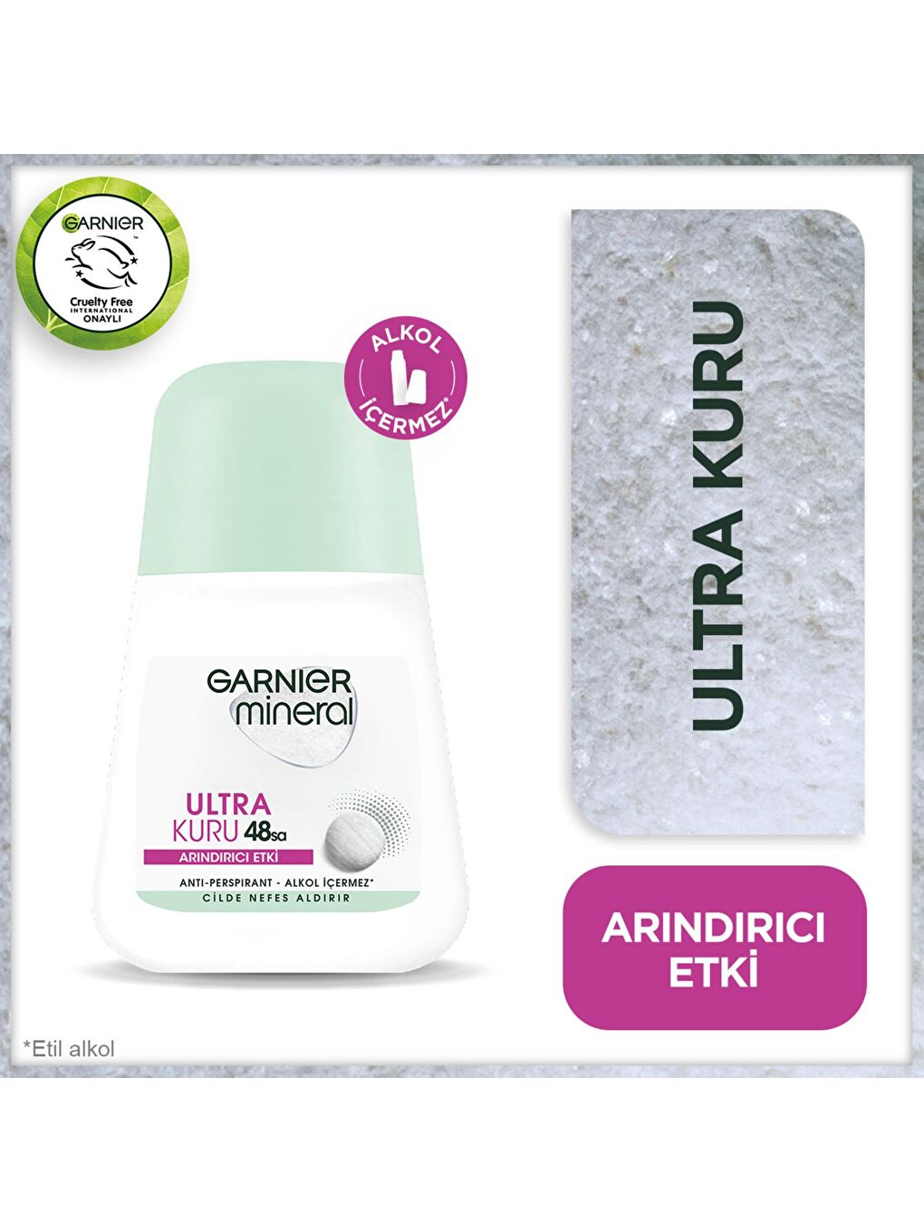 GARNIER Şeffaf Mineral Ultra Kuru Roll-On Deodorant