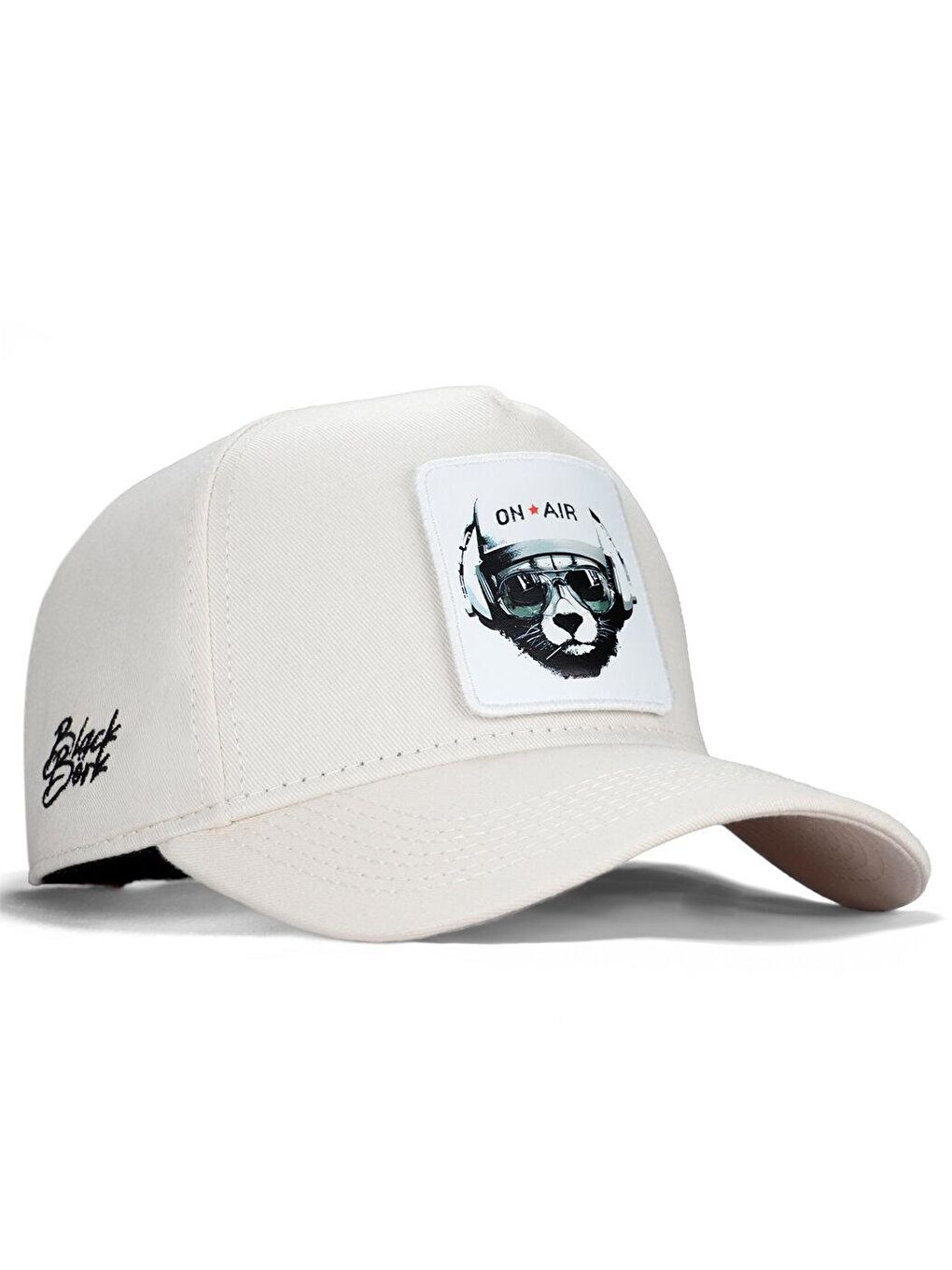 BlackBörk Bej V1 Baseball Ayı - 1 Kod Logolu Unisex Bej Şapka (Cap)