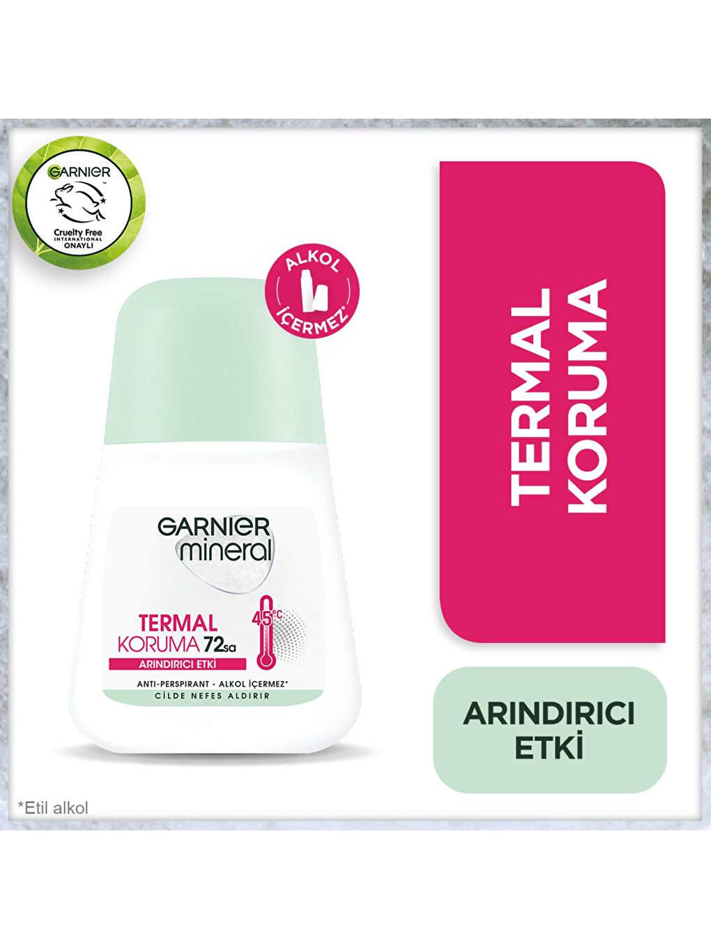 GARNIER Şeffaf Mineral Termal Koruma Roll-On Deodorant