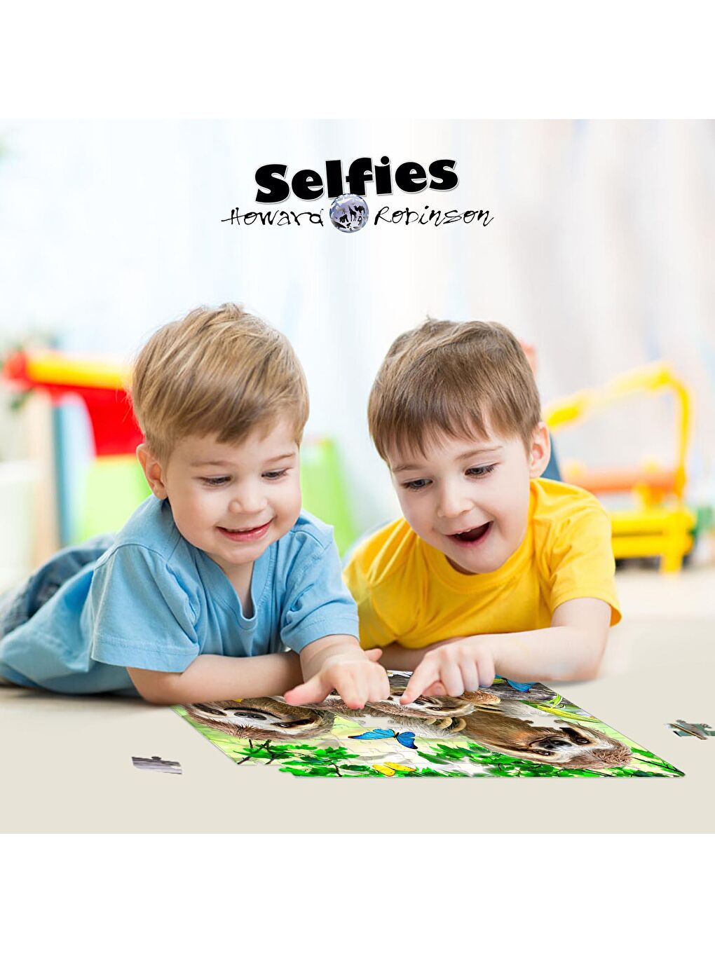 Prime 3D Karışık Tembel Hayvan Pelüş ve Selfie 48 Parça Puzzle 15804 - 4