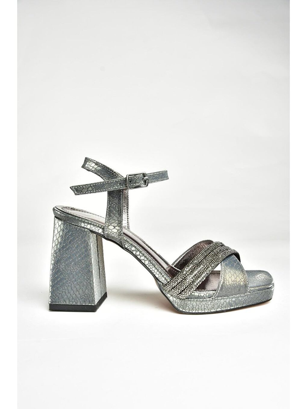 Antrasit U8200098 Platin Kadın Topuklu Ayakkabı