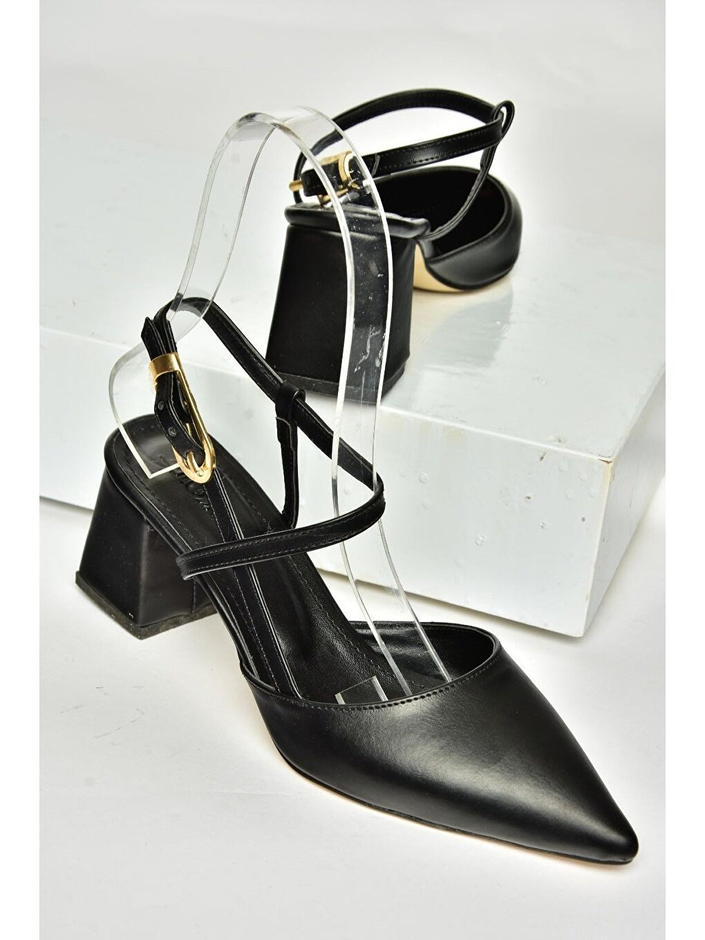 U9981449 Siyah Kadın Topuklu Ayakkabı-2