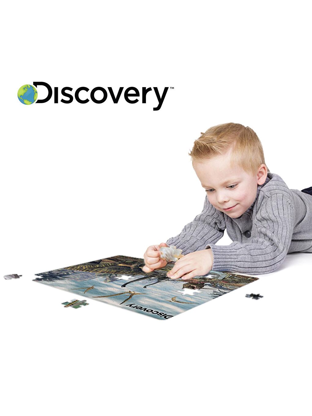 Prime 3D Karışık Dinozor Bataklığı 100 Parça Puzzle ve Figür Set 15546 - 2