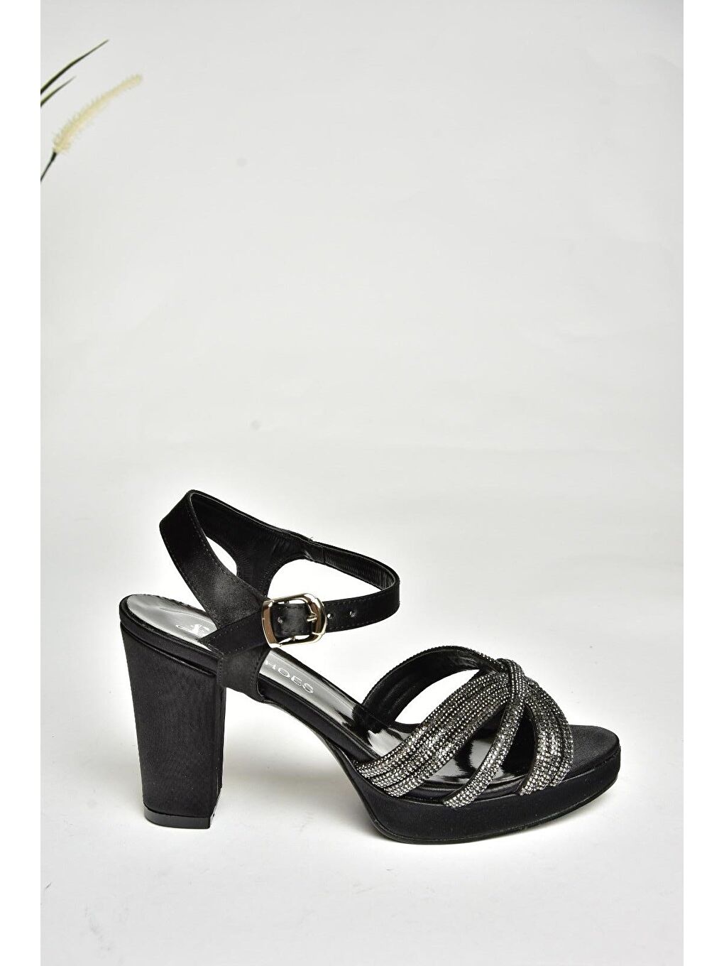U2460576 Siyah Kadın Topuklu Ayakkabı-1