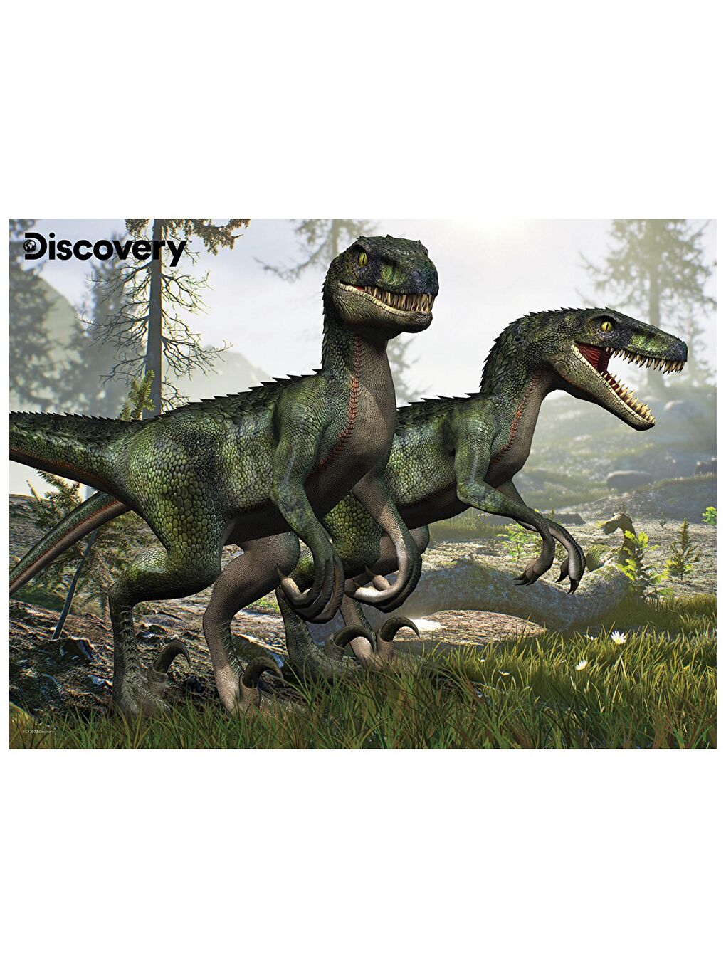 Prime 3D Karışık Velociraptor 100 Parça Puzzle 10682 - 2