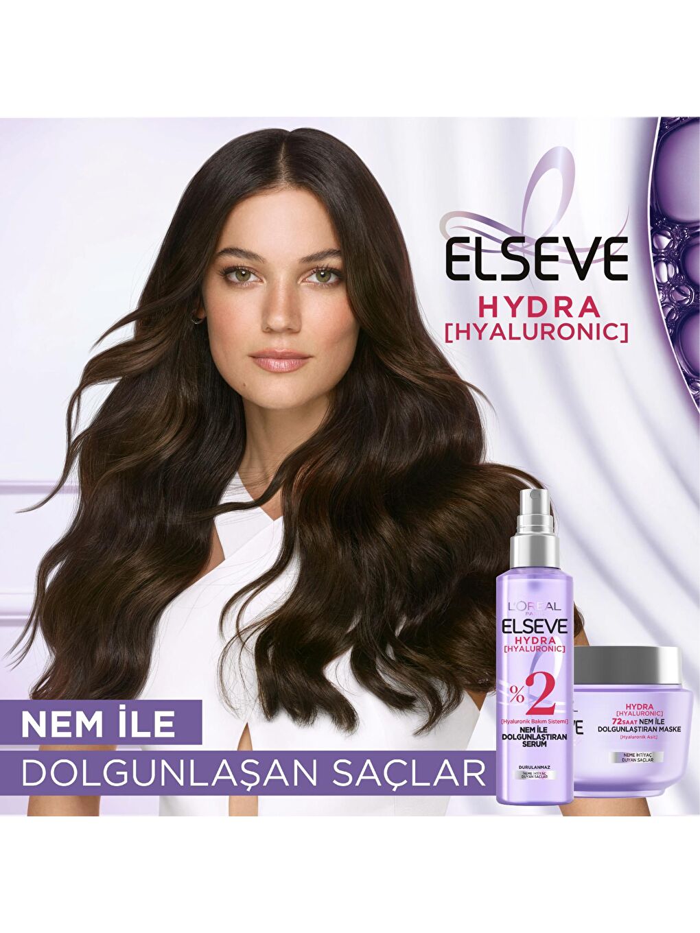 L'Oreal Paris Şeffaf Hydra [Hyaluronic] 72 Saat Nem ile Dolgunlaştıran Maske 300ml - 2