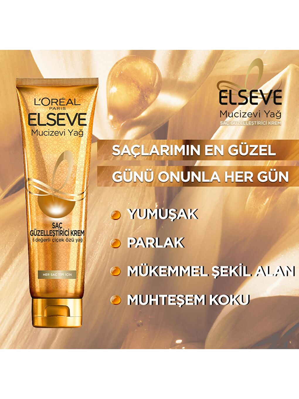 L'Oreal Paris Şeffaf Mucizevi Yağ Saç Güzelleştirici Krem (150 ml) - Kuru ve Sert Saçlar İçin - 3