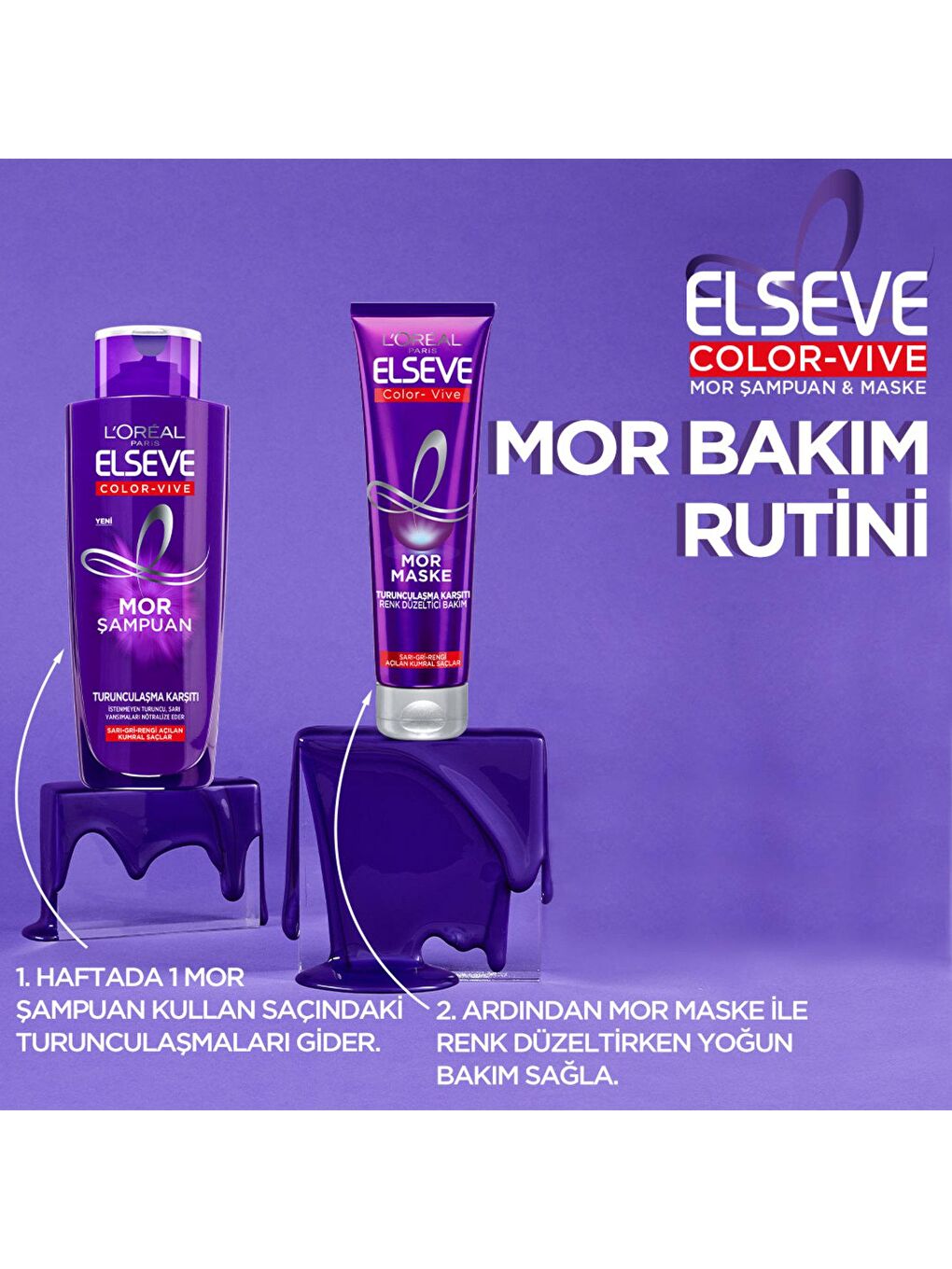 L'Oreal Paris Şeffaf Turunculaşma Karşıtı Mor Şampuan (200 ml) - 8