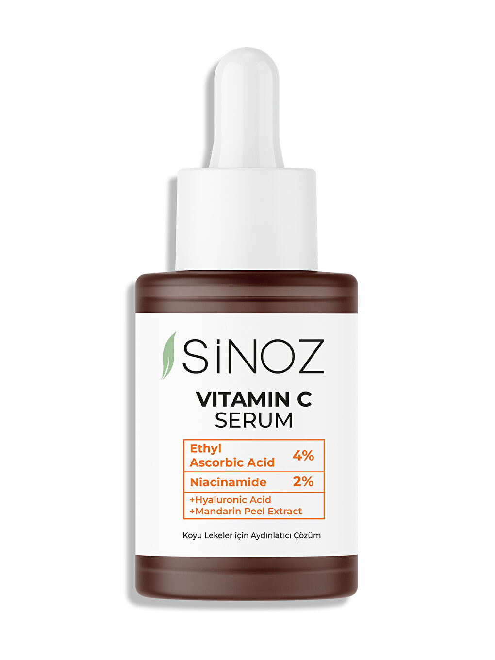 Sinoz Şeffaf Ton Eşitleyici Aydınlatıcı Vitamin C %4 + Niacinamide %2 Yüz Serumu 30 ML Tüm Ciltler için - 1