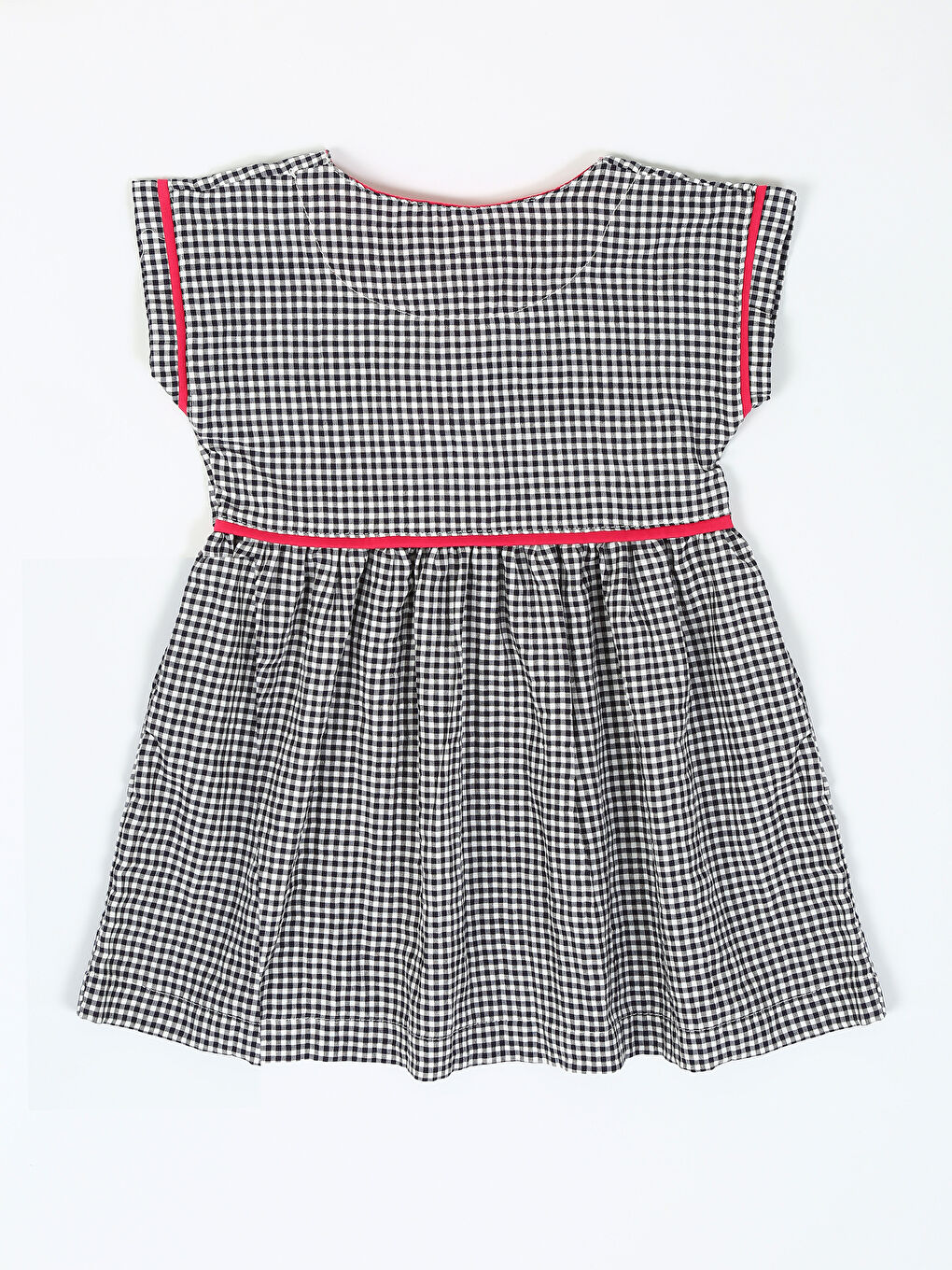 Siyah Bisiklet Yaka Kolsuz Kız Bebek Elbise ve Taç-1