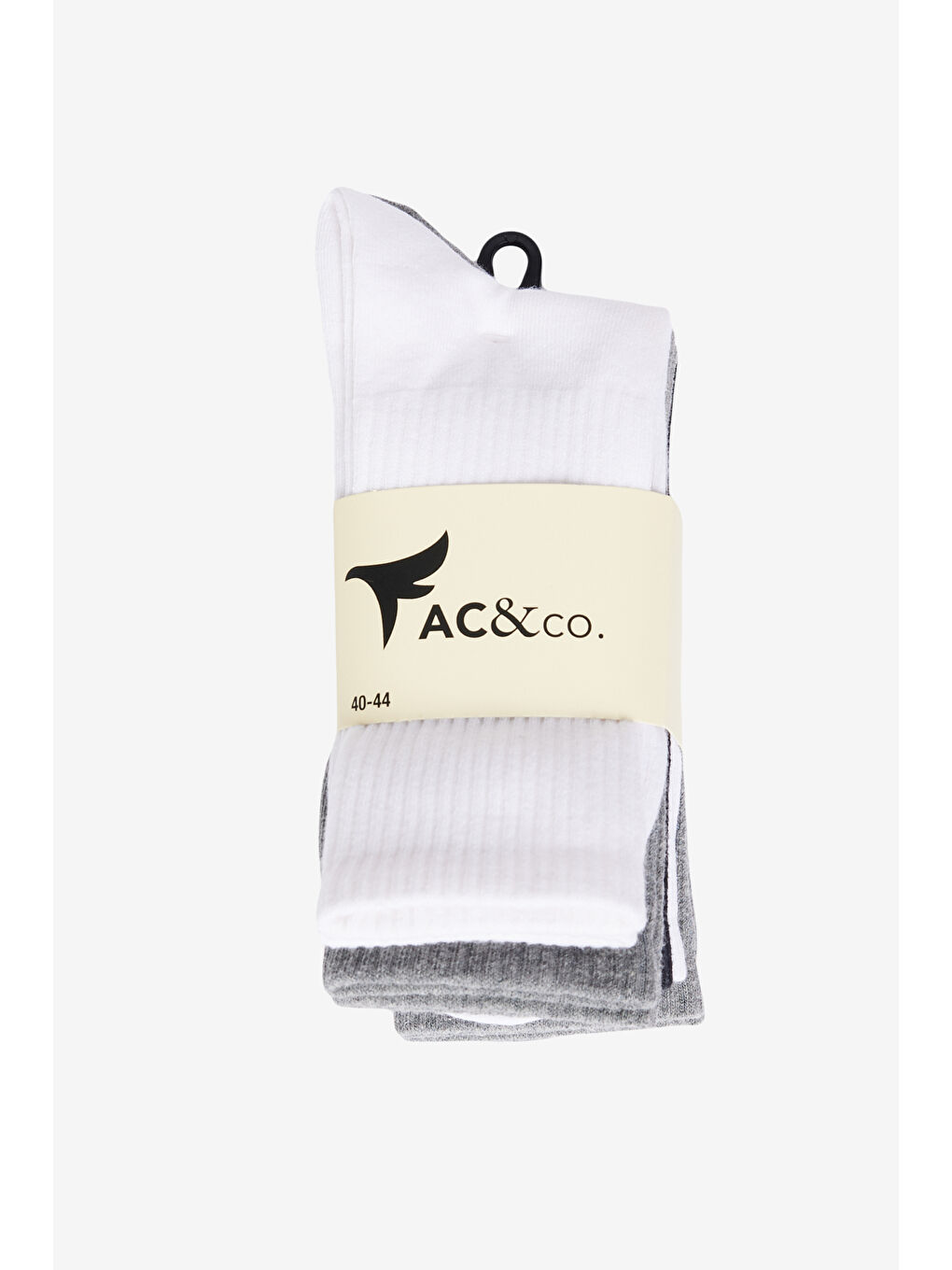 Erkek Siyah-Beyaz-Gri Desenli 5'li Soket Çorap-1