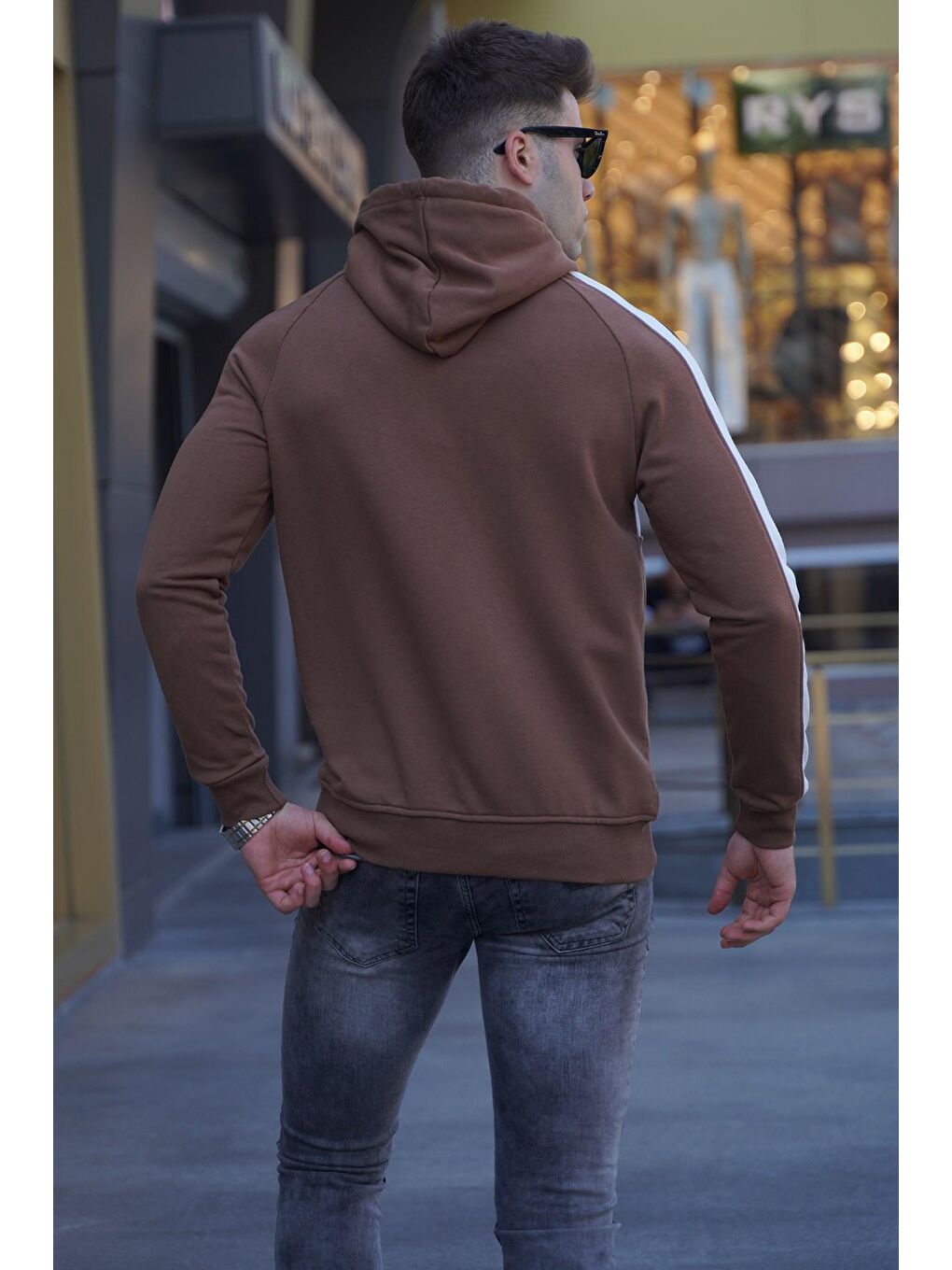 Madmext Kahverengi Kapüşonlu Sweatshirt 5290 - 1