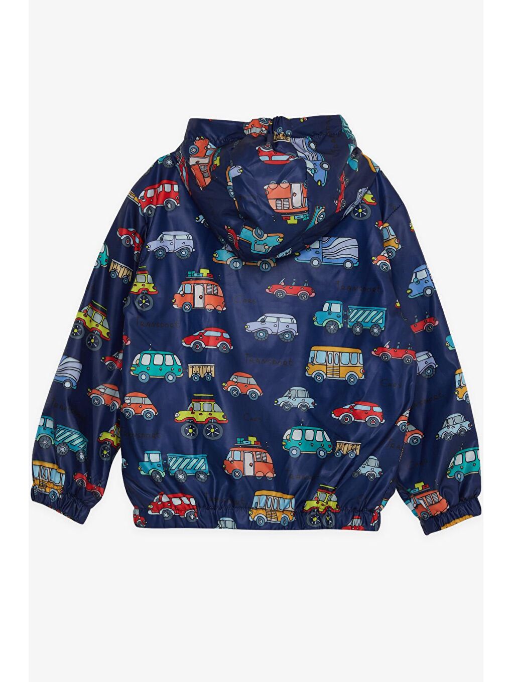 Erkek Bebek Yağmurluk Araba Desenli Lacivert (1-2 Yaş)-2