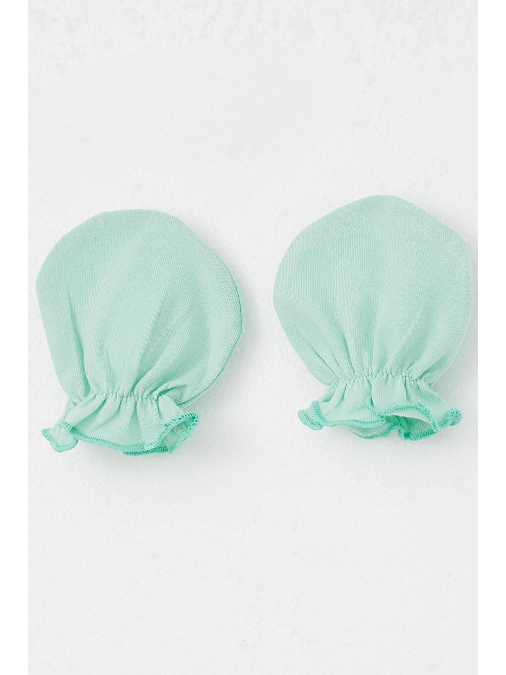 Turkuaz Yenidoğan Bebek Eldiven Basic Su Yeşili (7 X 9 Cm)-2