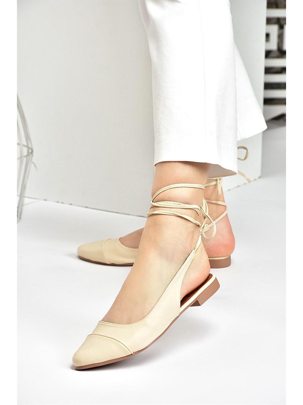 Bej Bilek Bağlamalı Kadın Babet M726890209-2